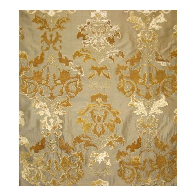 Sample - The House of Scalamandré Palazzo Ricci Silk Fabric, Linen For Sale