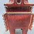 Chinese Red Glazed Gilt Bronze-Form Quadripod Censer With Beast Finial, Marked "Ming Xuande" (Fang Ding) For Sale - Image 4 of 9