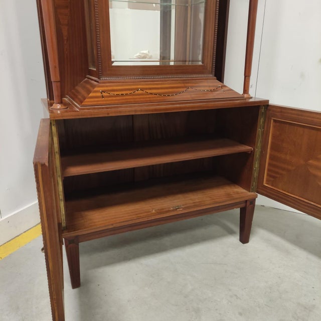 Mahogany Display Cabinet, 1890s For Sale - Image 3 of 13