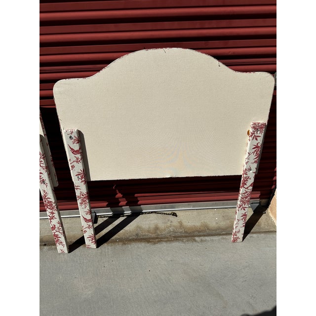 Rustic European Toile Print Twin HeadboardsA Pair Chairish