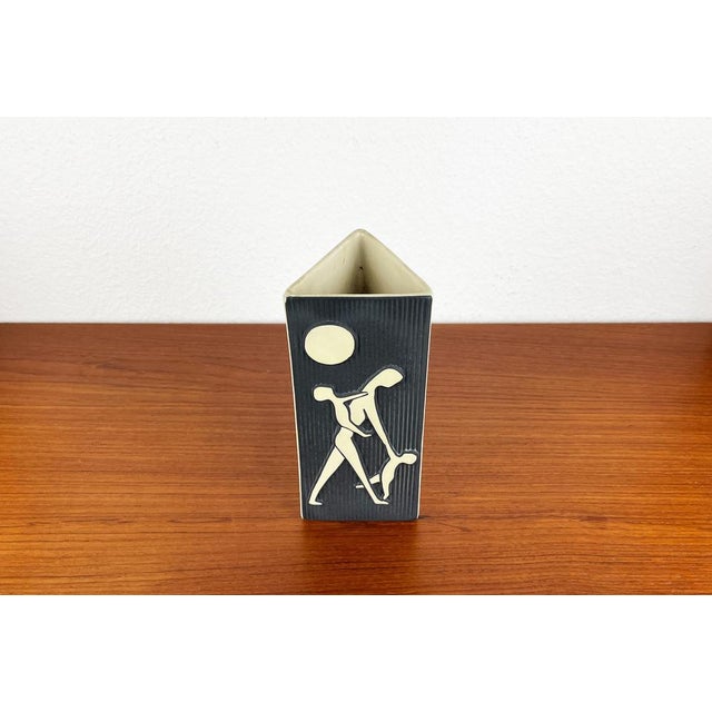 Mid-Century Danish You and I Series Studio Pottery Vase by Svend Aage Holm Sørensen for Søholm, 1950s, in Very Good...