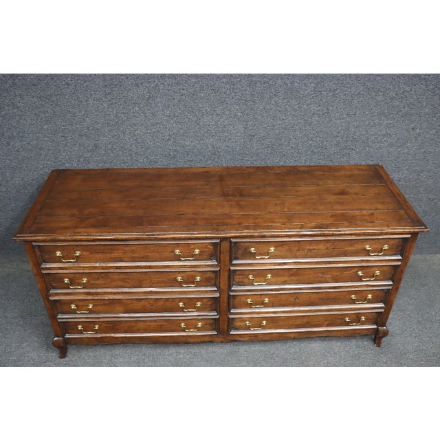 Guy Haddock Country French Cherry Eight Drawer Dresser For Sale - Image 11 of 15
