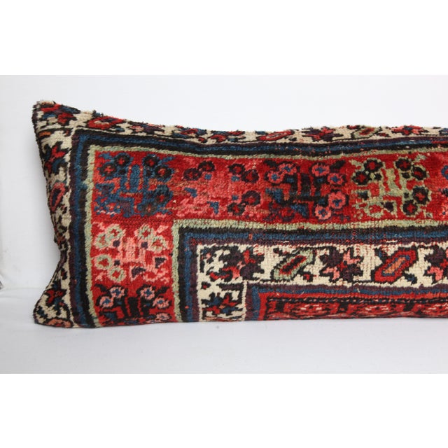 Antique Tribal Handmade Decorative Rug Pillow Cover -16'' X 48'' For Sale - Image 4 of 13