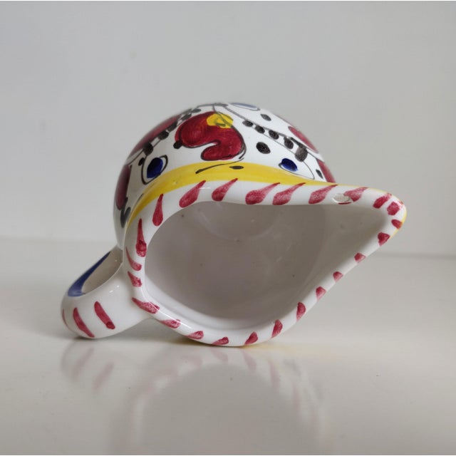 White Mid 20th Century Attributed to Deruta San Gimignano Creamer Pitcher For Sale - Image 8 of 11