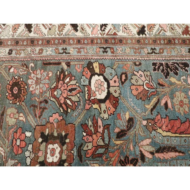 Textile Galerie Shabab Collection Early 20th Century Handmade Persian Bidjar Small Room Size Carpet For Sale - Image 7 of 10