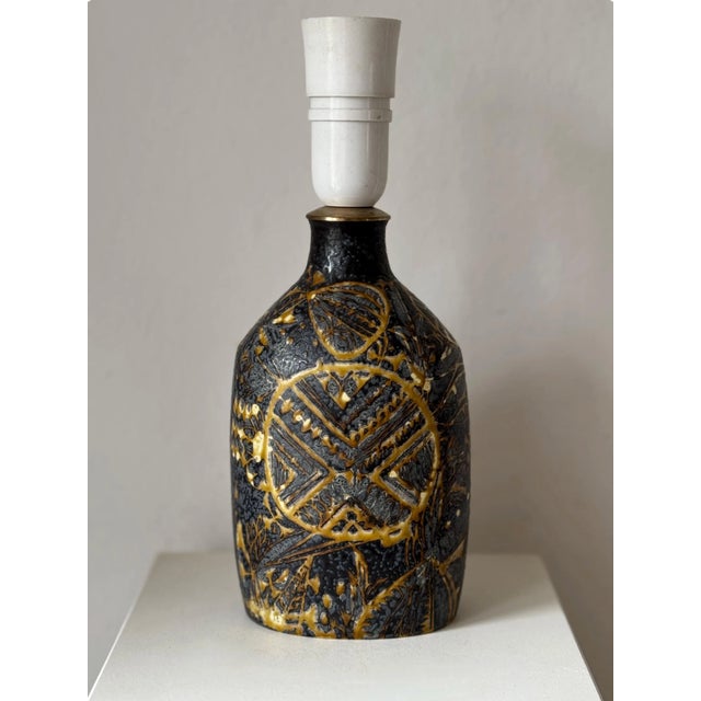 Ceramic Table Lamp by Nils Thorsson for Royal Copenhagen, 1970s For Sale - Image 7 of 7