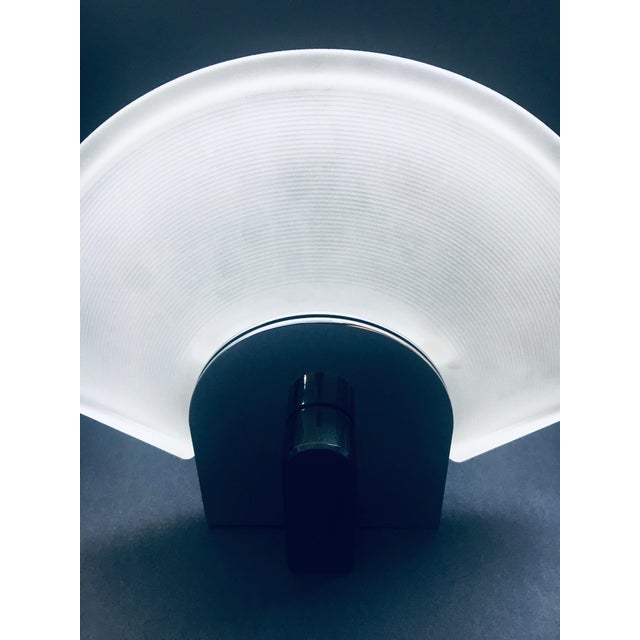 Metal Postmodern Frosted Glass Sconce Wall Lamp from Metalarte, Spain, 1980s For Sale - Image 7 of 18