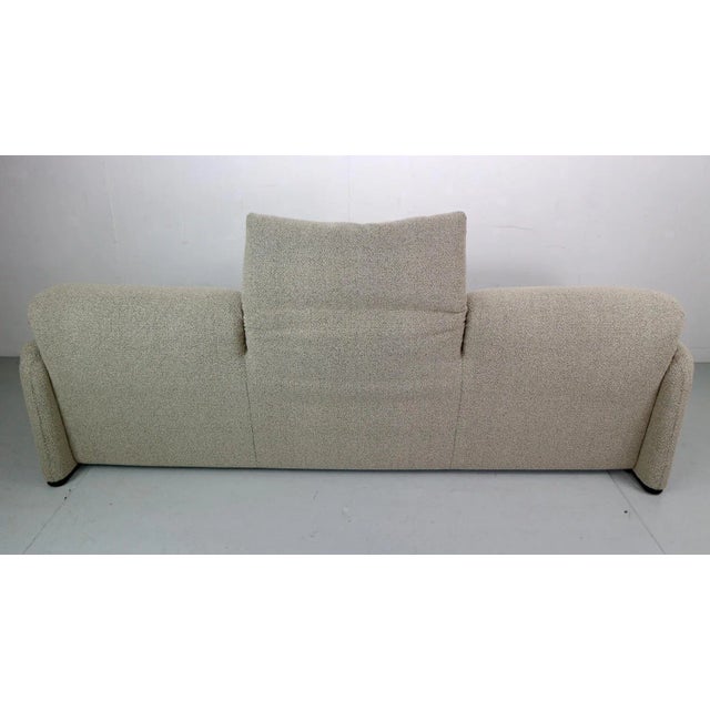Gray Maralunga 3-Seater Sofa by Vico Magistretti for Cassina, 1970s For Sale - Image 8 of 9