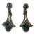 Vintage Abalone Sterling Teardrop Earrings - A Pair For Sale