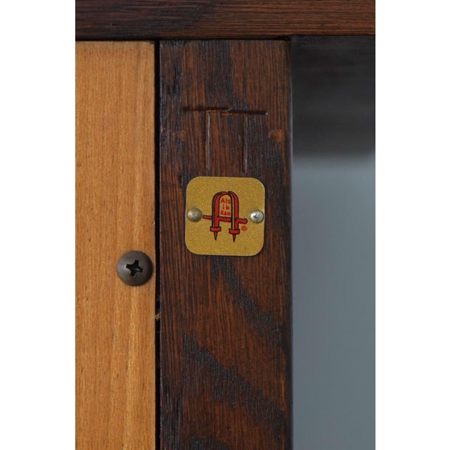 Stickley Harvey Ellis Arts & Crafts Oak 2 Door Cabinet For Sale - Image 17 of 18