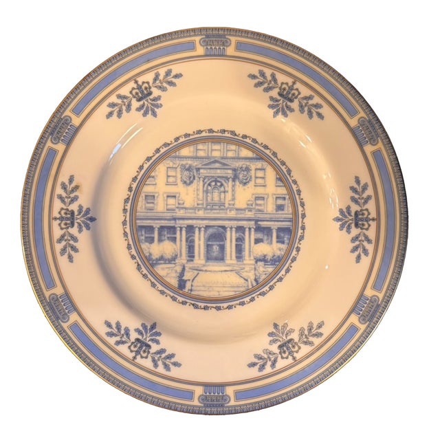 Lenox Lenox Columbia University Bone China Dinner Plates – Circa 1932- Set of 5 For Sale - Image 4 of 12