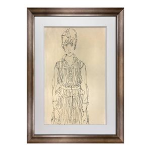 Egon Schiele Lithograph Numbered Limited Ed.100 “Edith Schiele” 1915 W/Framing
