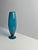 Glass Tall Peacock Blue Empoli Glass Vase from Rossini, Italy, 1960s For Sale - Image 7 of 10