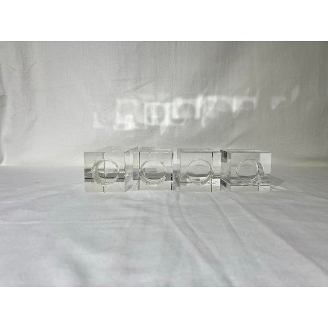 Modern Set of 4 Crystal Bombay Company Candle Holder For Sale - Image 3 of 5