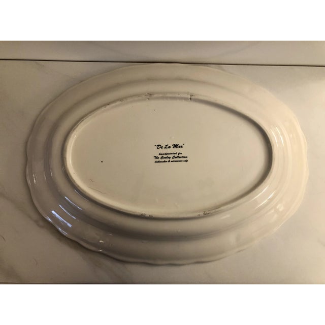 2000 - 2009 Nantucket Blue Crab Ceramic Serving Platter For Sale - Image 5 of 7