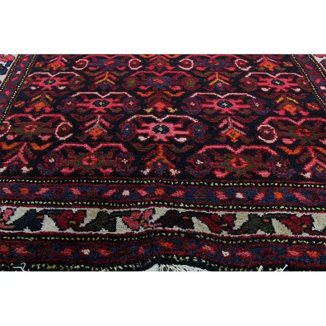 Traditional 1950s Vintage Persian Hamedan Area Rug 3'6" X 16'5" For Sale - Image 3 of 12