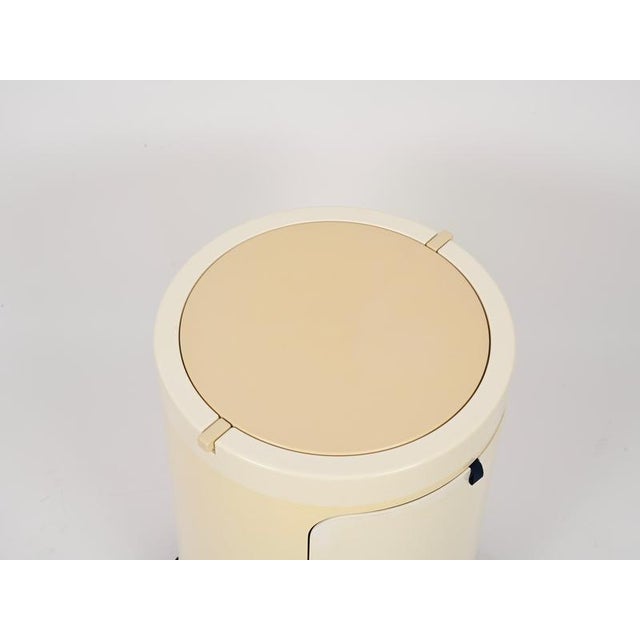 Italian White & Cream Vanity Table with Blue Seat from Studio Kastilia Silvi, 1970s, Set of 2 For Sale - Image 13 of 16