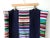 Folk Art Vintage Handmade 100% Wool Colorful Striped Throw Blanket For Sale - Image 3 of 7