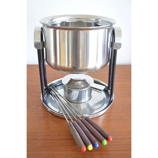 Erik Magnussen Fondue for Stelton, Denmark, 1980s For Sale - Image 4 of 7