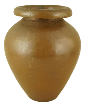 Vintage Hand-Hammered Copper Vase with Stamp, 1920s