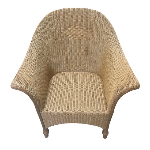 Pair of Vintage Lloyd Loom Terrace / Garden Conservatory Chairs For Sale - Image 4 of 7