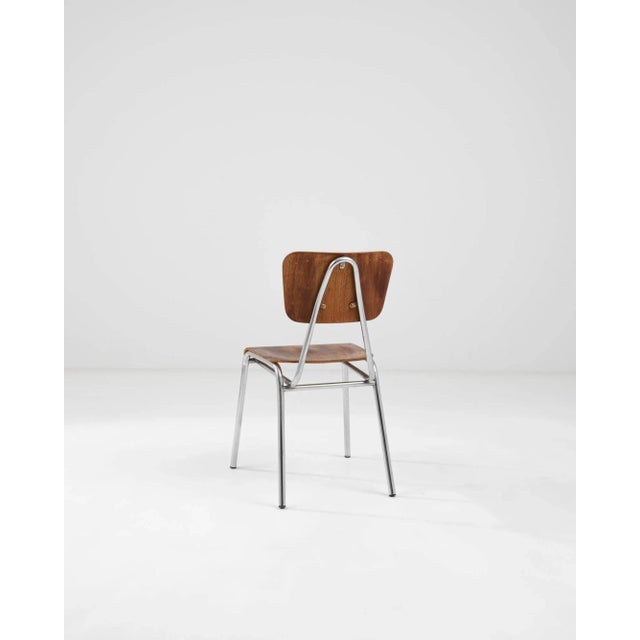 20th Century German Metal and Wooden Chair For Sale - Image 11 of 12