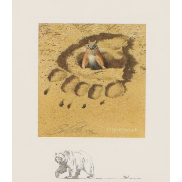 A charming example of Bev Doolittle’s distinctive wildlife art, No Respect features a curious chipmunk peering from the...