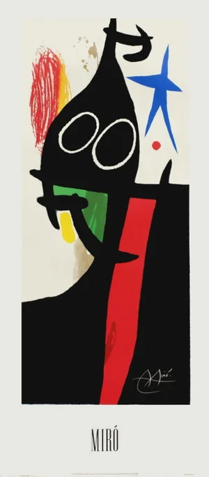 1993 Joan Miro Le Sarrasin à L'étoile Bleue Screen Print Poster