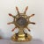 Metal Agate & Brass Nautical Barometer For Sale - Image 7 of 10