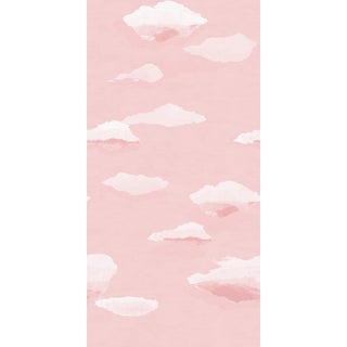 Sample - Les Nuages Wallpaper by Paule Marrot in Pink For Sale