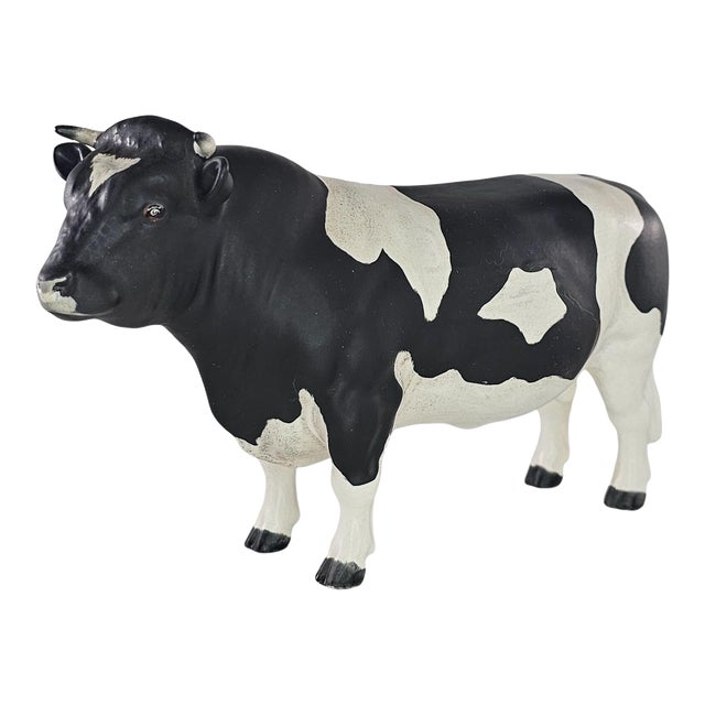 Vintage Beswick England Bull Champion Coddington Hilt Bar Cow Figurine Matte For Sale
