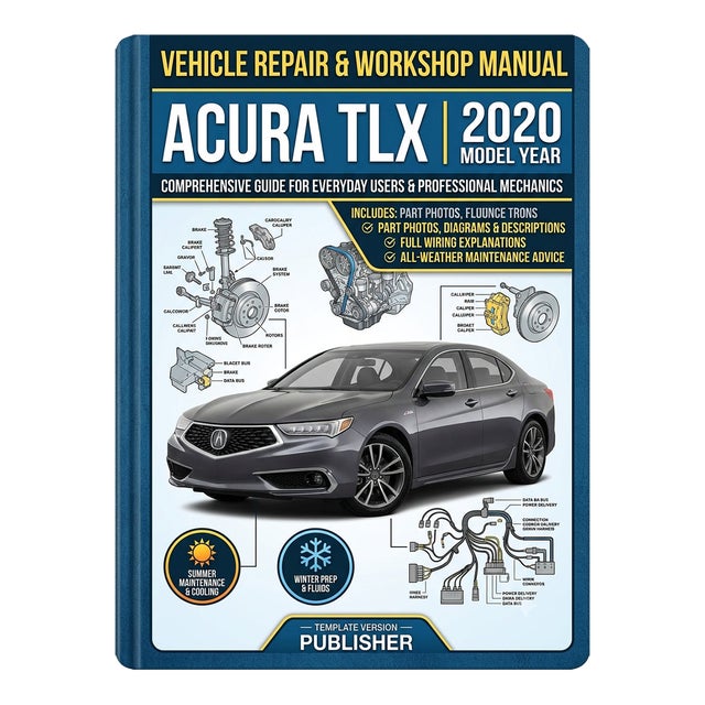 Acura TLX 2015-2020 Car Repair Manual, Workshop Guide Book For Sale
