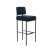 Black Fulton Bar Chair by Porus Studio For Sale - Image 8 of 8