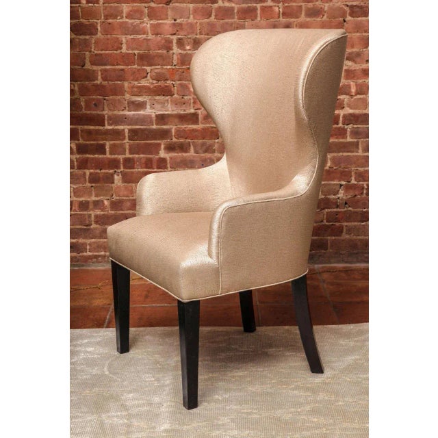 Catherine Neoclassical Revival Wingback Chairs by Arlene Angard Collection - Set of 2 For Sale - Image 4 of 9