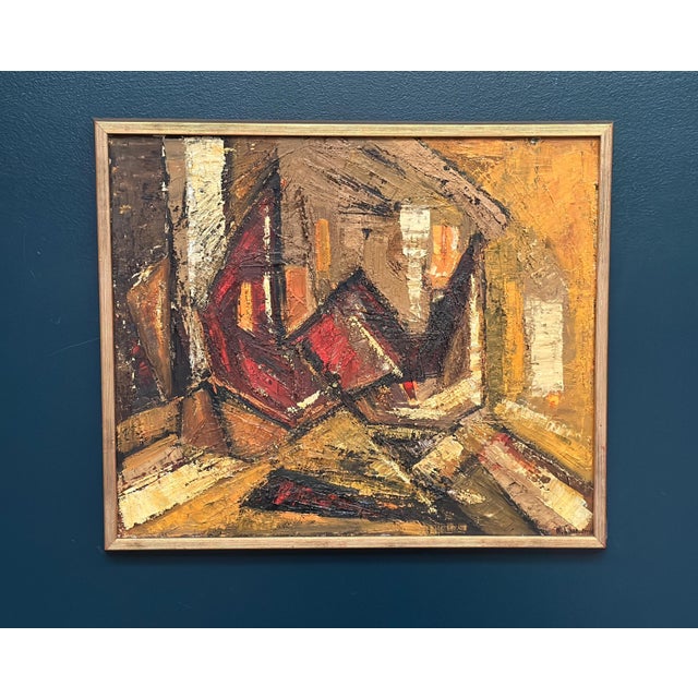 Kenneth Larsson, Composition, 1960s, Oil on Panel For Sale - Image 11 of 18