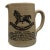 Vintage English Moira Pottery "Robert Wilson" Rocking Horse Advertising Stoneware Small Pitcher For Sale