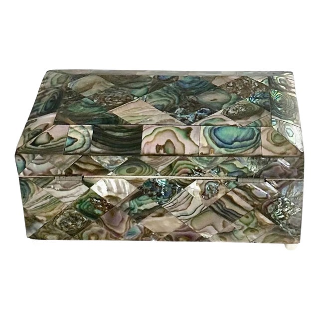 19th Century Mother of Pearl Box For Sale