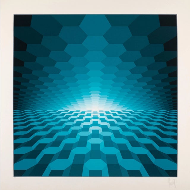 Jean Pierre Vasarely (aka Yvaral) Structure Cubique, circa 1970 Screenprint, signed and numbered in pencil Edition: 85/200...