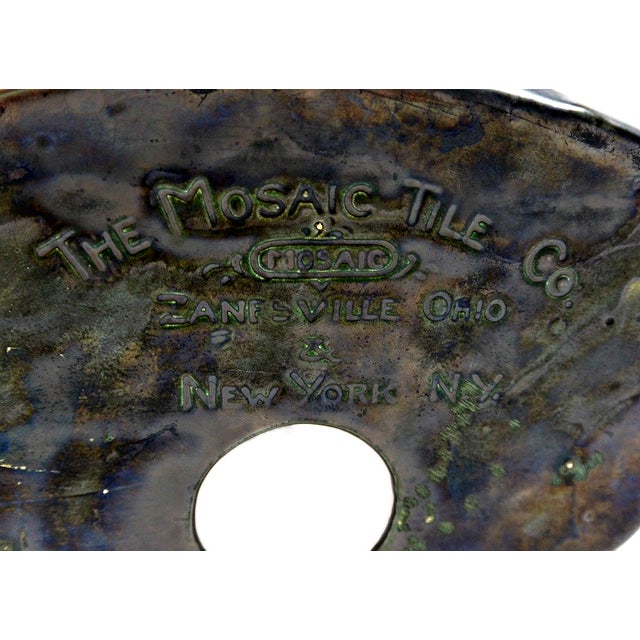 Vintage Mosaic Tile Co. Wire Fox Terrier Ceramic Valet Tray - Zanesville, Ohio For Sale In Jacksonville, FL - Image 6 of 6
