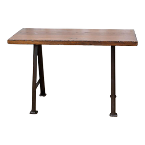 Industrial a-Frame Wood and Metal Standing Desk