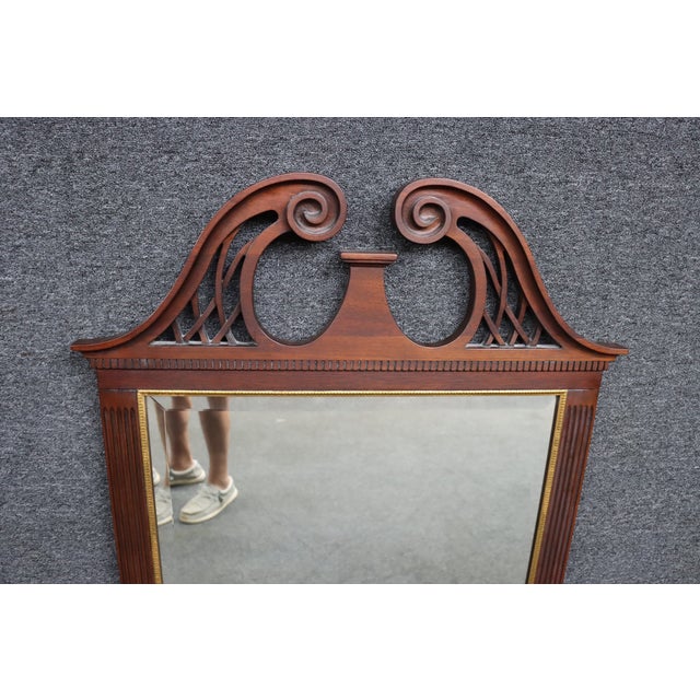 2000 - 2009 Henkel Harris Chippendale Mahogany Mirror For Sale - Image 5 of 9