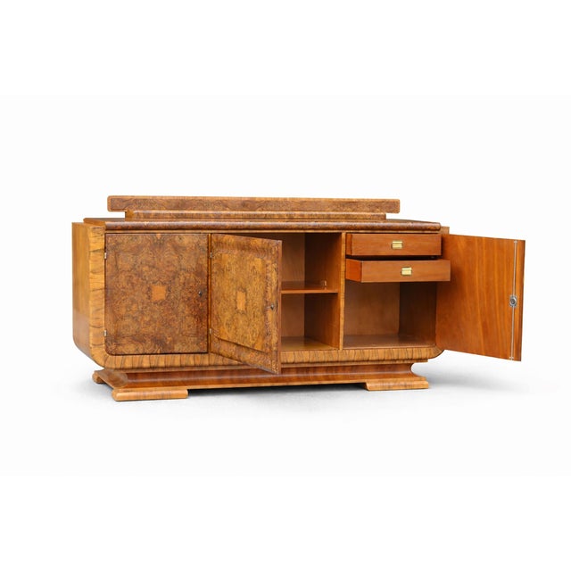 1920s Art Deco Buffet in Walnut by J. Halabala for Up Závody, Czech, 1920s For Sale - Image 5 of 18