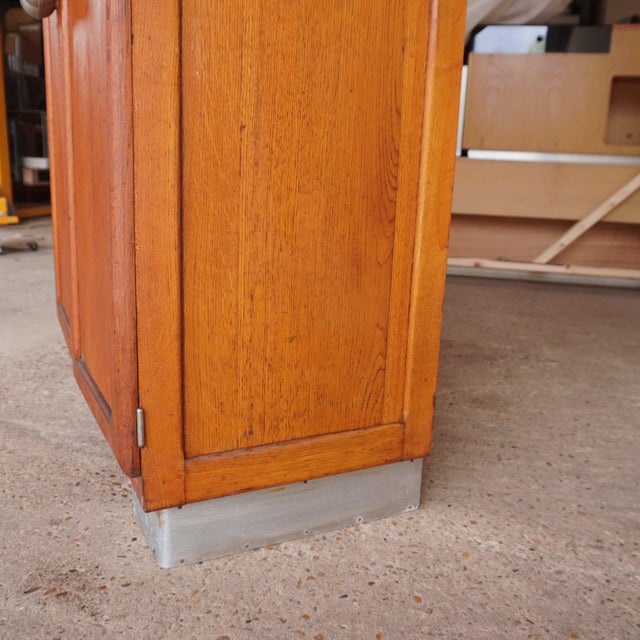Oak and Steel Cabinet For Sale - Image 15 of 18