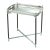 New 1990s New Silver & Wood Collapsible Stand & Tray For Sale