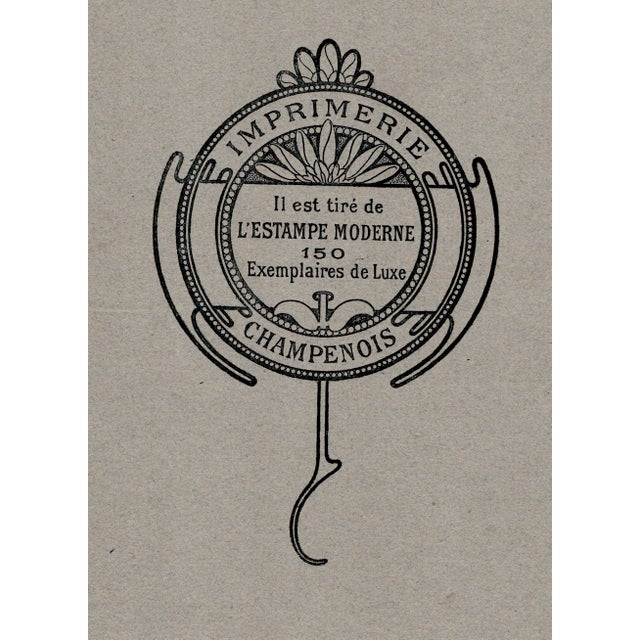 Marguerite Delorme, La Poupée, Nude, 1899, Original Lithograph For Sale - Image 8 of 9