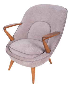 Model 345 Armchair by J. Jędrychowicz & K. Racinowski for Poznan Furniture Factory, 1950s