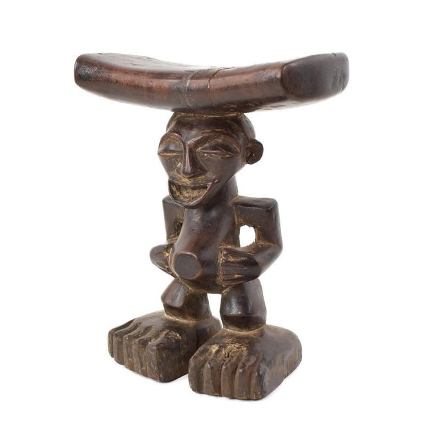 Early 20th Century Songye Female Headrest with Figure For Sale In Denver - Image 6 of 7