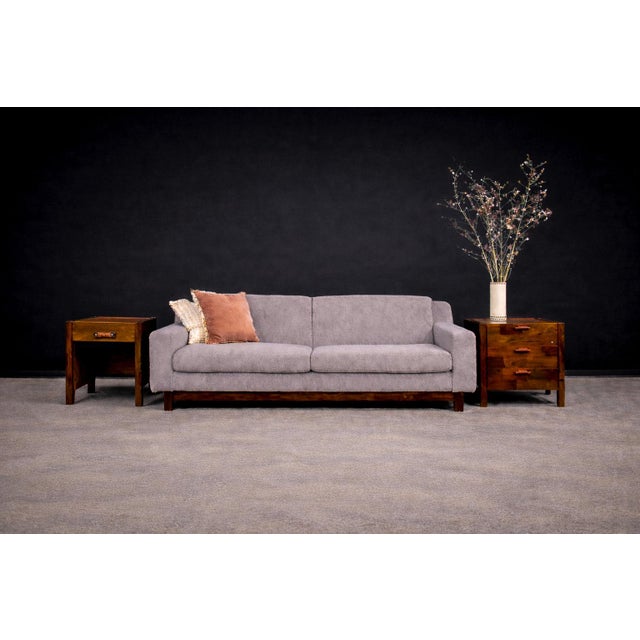 Designed by Jorge Zalszupin in the 1960s, this compact side cabinet reflects the refined material sensibility and...