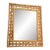 Vintage MCM Rattan Wicker Coastal Boho Wall Mirror 21x17 For Sale
