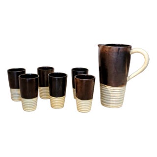 Mugs & Cups by Suzanne Ramié for Madoura, 1940s, Set of 7 For Sale